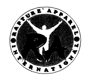 RA RAPTURE INTERNATIONAL APPAREL logo