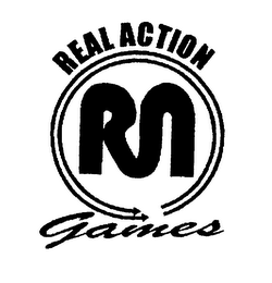 RA REAL ACTION GAMES logo