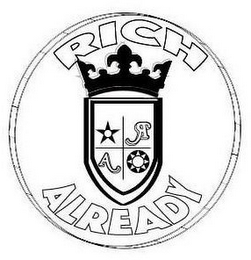 RA RICH ALREADY logo