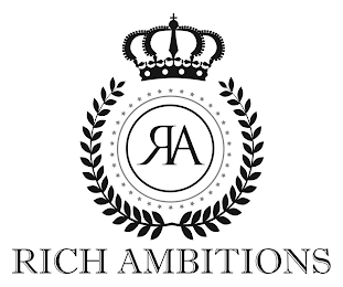 RA RICH AMBITIONS logo