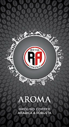 RA ROYAL ARMENIA AROMA GROUND COFFEE ARABICA & ROBUSTA logo