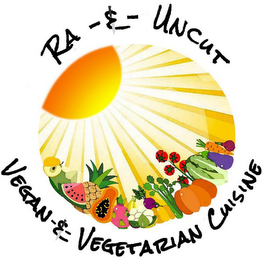 RA-&-UNCUT VEGAN-&-VEGETARIAN CUISINE logo
