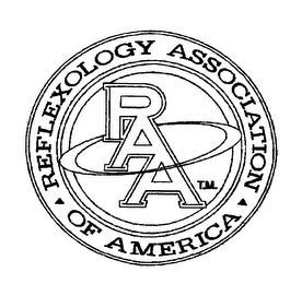 RAA REFLEXOLOGY ASSOCIATION OF AMERICA logo