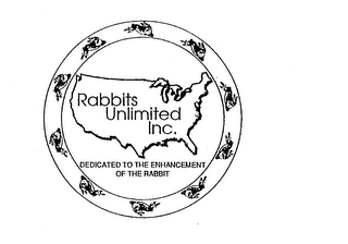 RABBITS UNLIMITED INC. DEDICATED TO THE ENHANCEMENT OF THE RABBIT logo