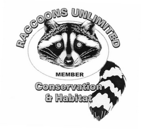 RACCOONS UNLIMITED CONSERVATION & HABITAT MEMBER logo