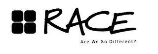 RACE ARE WE SO DIFFERENT? logo