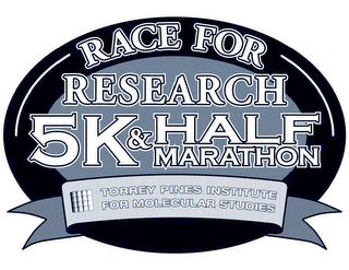 RACE FOR RESEARCH 5K& HALF MARATHON TORREY PINES INSTITUTE FOR MOLECULAR STUDIES logo