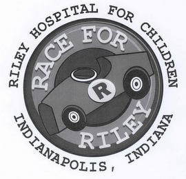 RACE FOR RILEY R RILEY HOSPITAL FOR CHILDREN INDIANAPOLIS, INDIANA logo