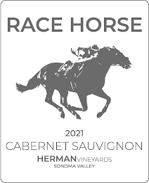 RACE HORSE 6 2021 CABERNET SAUVIGNON HERMAN VINEYARDS SONOMA VALLEY logo