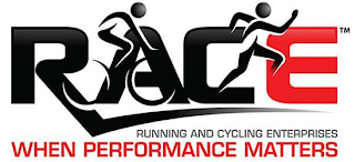 RACE RUNNING AND CYCLING ENTERPRISES WHEN PERFORMANCE MATTERS logo