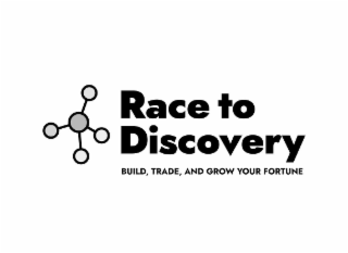RACE TO DISCOVERY BUILD, TRADE, AND GROW YOUR FORTUNE logo