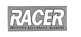 RACER AMERICA'S AUTO RACING MAGAZINE logo