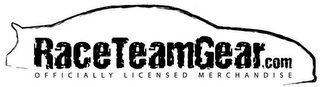 RACETEAMGEAR.COM OFFICIALLY LICENSED MERCHANDISE logo