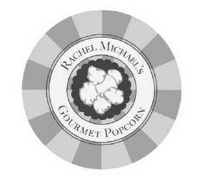 RACHEL MICHAEL'S GOURMET POPCORN logo