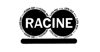 RACINE CLEANS DRY LIFTS PILE logo