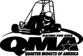 RACING FOR KIDS QMA QUARTER MIDGETS OF AMERICA logo