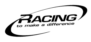 RACING TO MAKE A DIFFERENCE logo