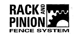 RACK AND PINION FENCE SYSTEM logo
