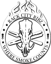 RACK CITY RIBZ WHERE SMOKE COUNTS logo