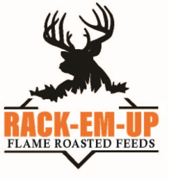 RACK-EM-UP FLAME ROASTED FEEDS logo