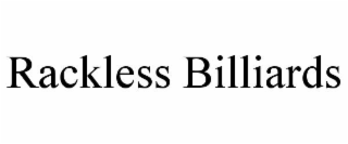 RACKLESS BILLIARDS logo