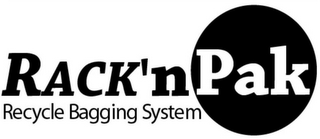 RACK'NPAK RECYCLE BAGGING SYSTEM logo