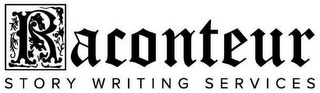 RACONTEUR STORY WRITING SERVICES logo