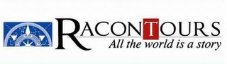 RACONTOURS ALL THE WORLD IS A STORY logo