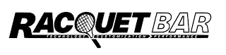 RACQUET BAR TECHNOLOGY CUSTOMIZATION PERFORMANCE logo