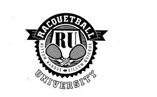 RACQUETBALL UNIVERSITY RU HITTUM HARDUS KILLUM QUICKUS logo