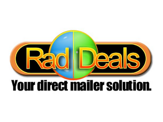 RAD DEALS YOUR DIRECT MAILER SOLUTION. logo