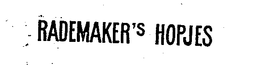 RADEMAKER'S HOPJES logo
