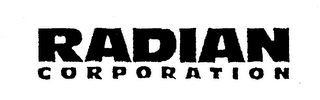 RADIAN CORPORATION logo