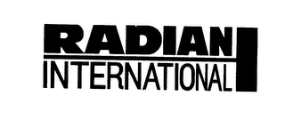 RADIAN INTERNATIONAL logo