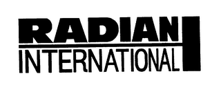 RADIAN INTERNATIONAL logo