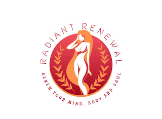 RADIANT RENEWAL RENEW YOUR MIND. BODY AND SOUL logo