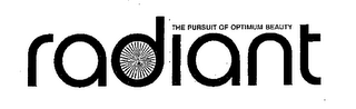 RADIANT THE PURSUIT OF OPTIMUM BEAUTY logo
