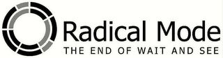 RADICAL MODE THE END OF WAIT AND SEE logo