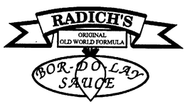 RADICH'S ORIGINAL OLD WORLD FORMULA BOR-DO-LAY SAUCE logo