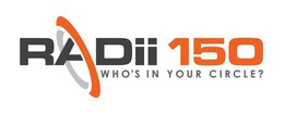 RADII 150 WHO'S IN YOUR CIRCLE? logo