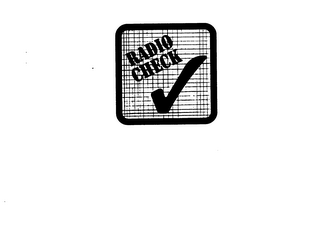 RADIO CHECK