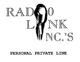 RADIO LINK INC.'S PERSONAL PRIVATE LINE logo