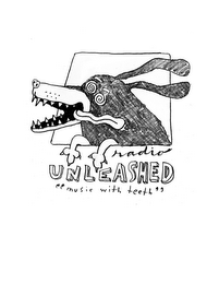 RADIO UNLEASHED "MUSIC WITH TEETH." logo