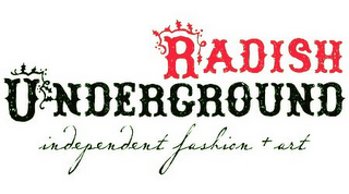 RADISH UNDERGROUND INDEPENDENT FASHION + ART logo