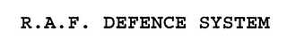 R.A.F. DEFENCE SYSTEM logo