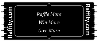 RAFFITY.COM RAFFLE MORE WIN MORE GIVE MORE RAFFITY.COM logo