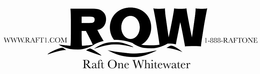 RAFT ONE WHITEWATER, 1-888-RAFTONE, WWW.RAFT1.COM, ROW logo
