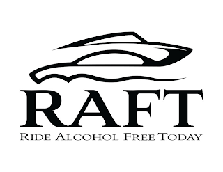 RAFT RIDE ALCOHOL FREE TODAY logo