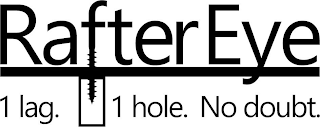 RAFTEREYE 1 LAG. 1 HOLE. NO DOUBT. logo