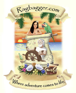 RAGBAGGER.COM WHERE ADVENTURE COMES TO LIFE logo